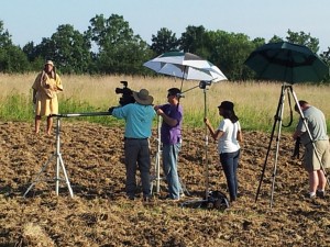 Film Crew preparing to do a shoot